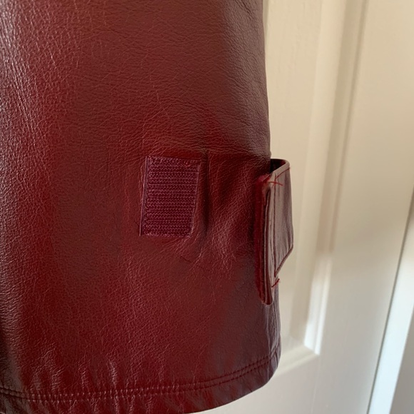 Leather red wine Bedoya and Sly VEST !!! - Picture 6 of 8
